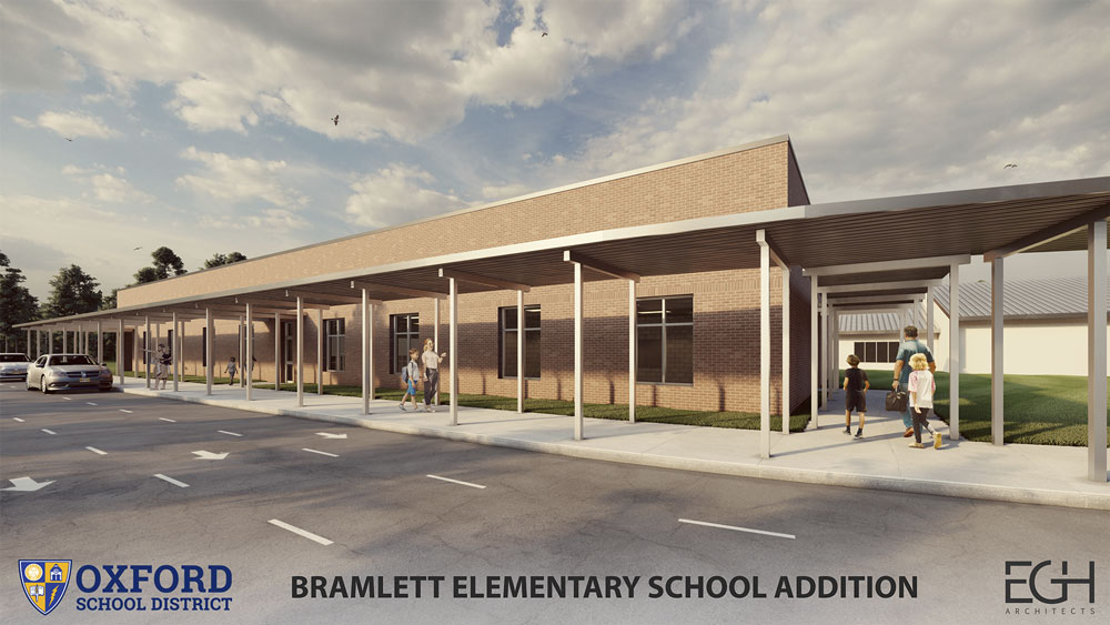 artistic rendering of B.E.S. new addition