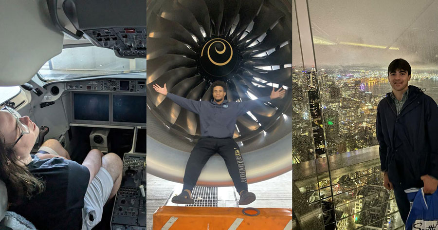 photos of the 3 students in Seattle