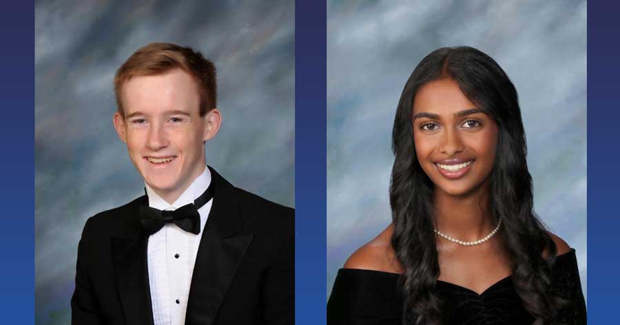 portrait photos of the 2 star students