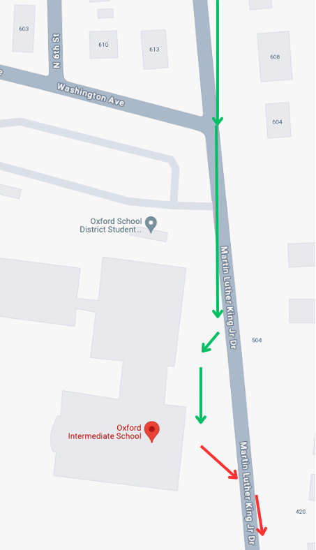 map with directional arrows